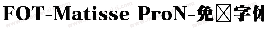 FOT-Matisse ProN字体转换